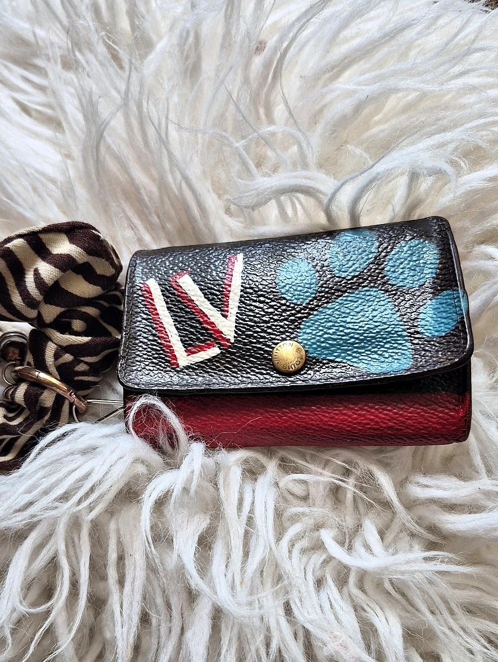 Up-cycled Louis VUITTON Key Chain /holder